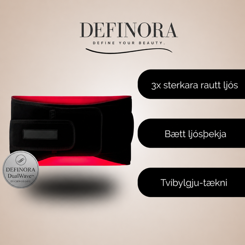 DEFINORA™ Waist | Dual-Wellenlängen Rotlichtgürtel mit 3-Lagen-Lift-Technologie™