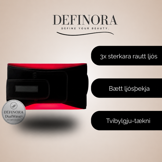 DEFINORA™ Waist | Dual-Wellenlängen Rotlichtgürtel mit 3-Lagen-Lift-Technologie™