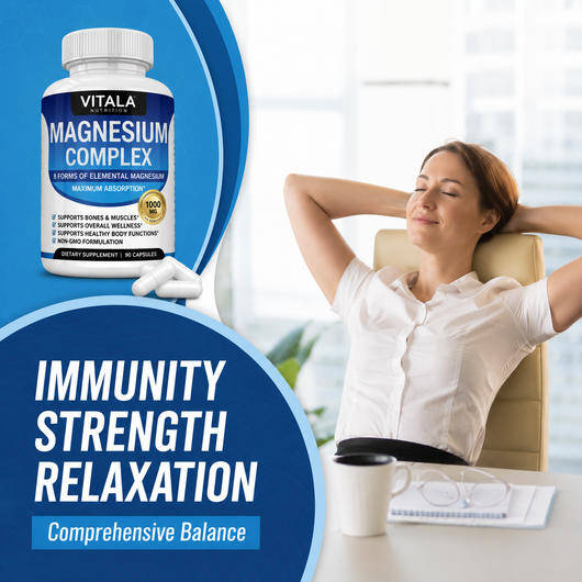 Vitala Magnesium Complex — 8 Forms, 1000mg (90 Capsules)