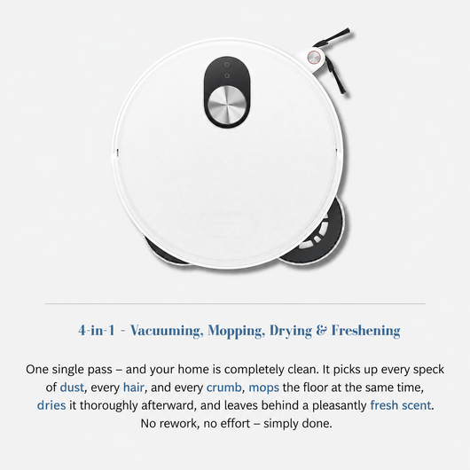 Dream PureGlide X9 – Self-Emptying Robot Vacuum & Mop