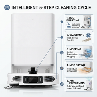 Dream PureGlide X9 – Self-Emptying Robot Vacuum & Mop