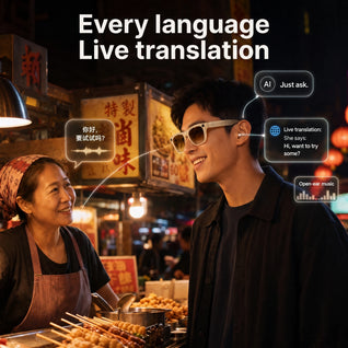 Solmara Vista Classic | Camera Glasses with AI & Translation