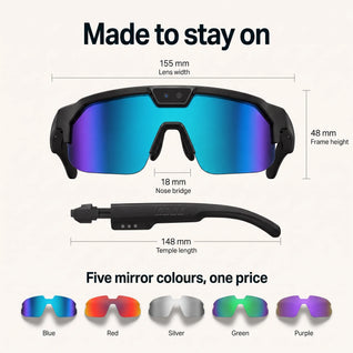 Solmara Vista Sport | Camera Glasses with AI & Translation