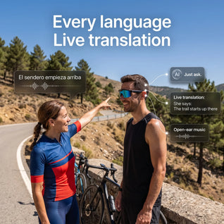 Solmara Vista Sport | Camera Glasses with AI & Translation